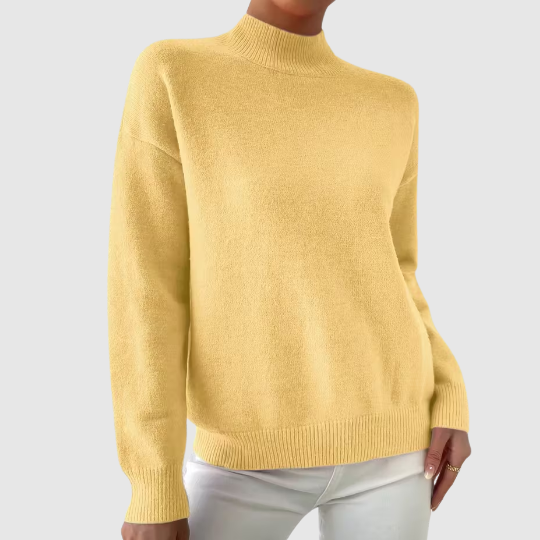 Celianne™ | Elegant Mock Neck Winter Sweater
