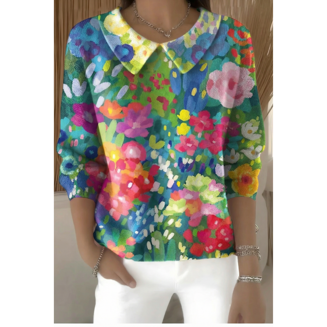 Meliora™ | Elegant Wide-Collar Sweater