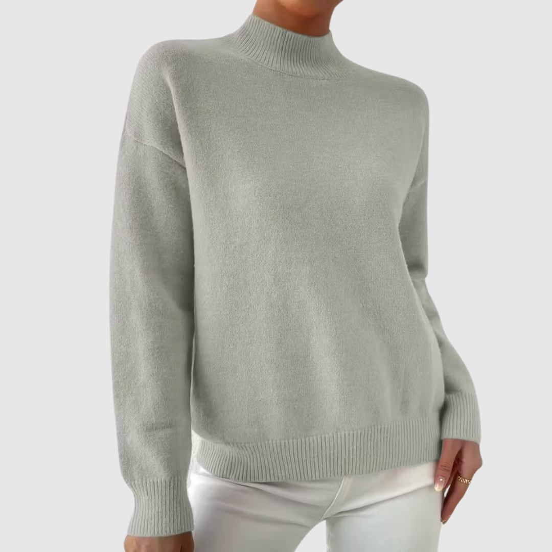 Celianne™ | Elegant Mock Neck Winter Sweater
