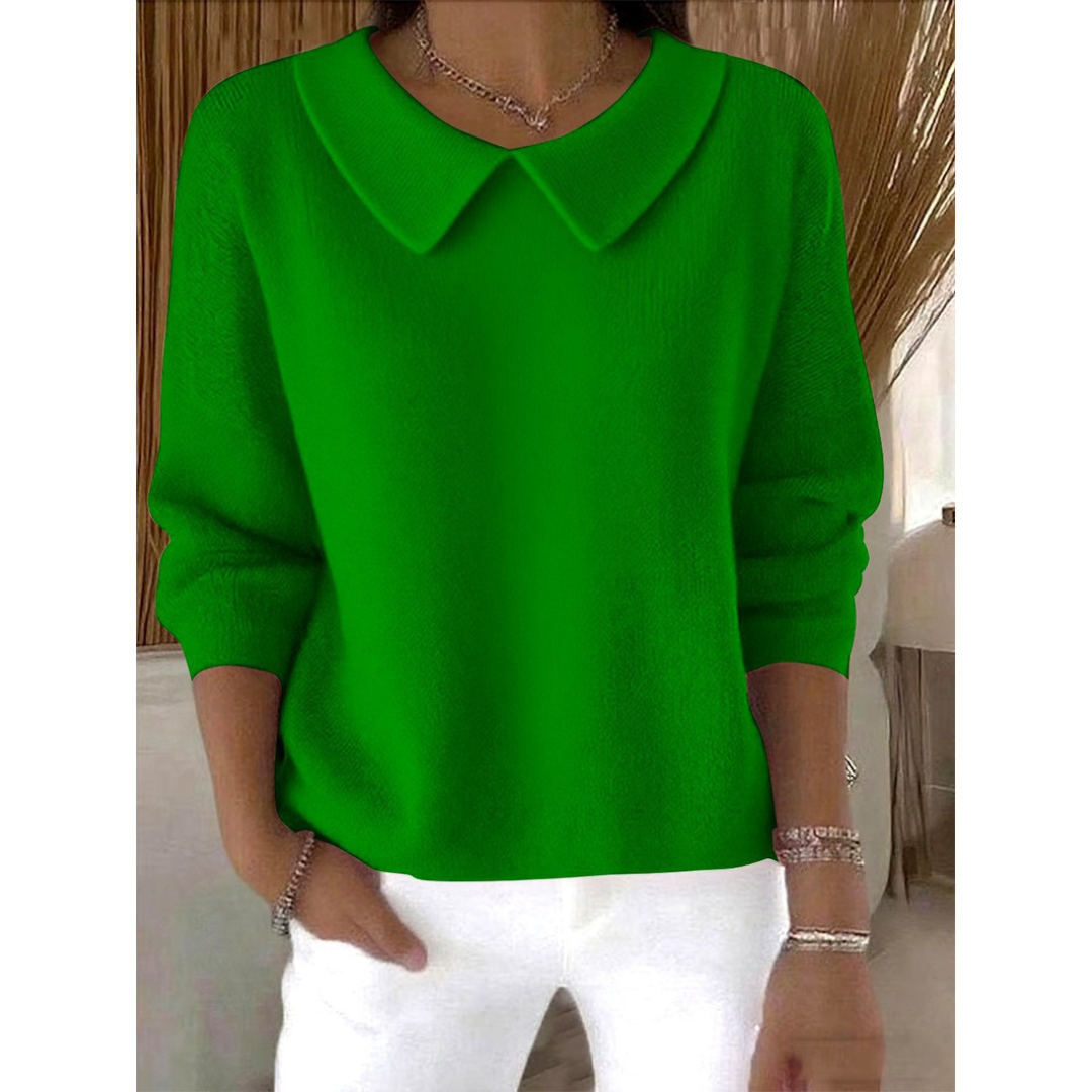 Meliora™ | Elegant Wide-Collar Sweater
