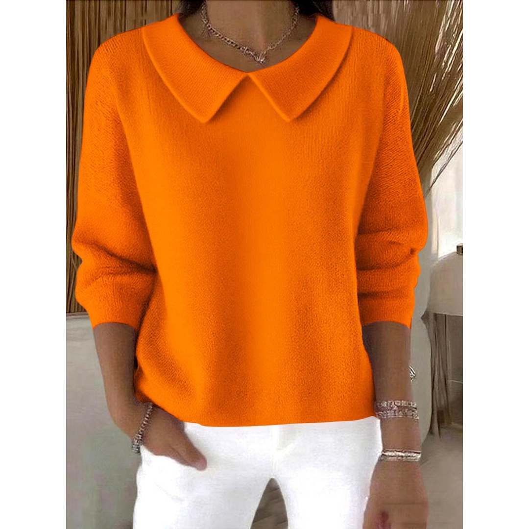 Meliora™ | Elegant Wide-Collar Sweater