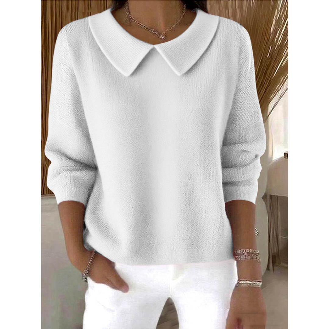 Meliora™ | Elegant Wide-Collar Sweater
