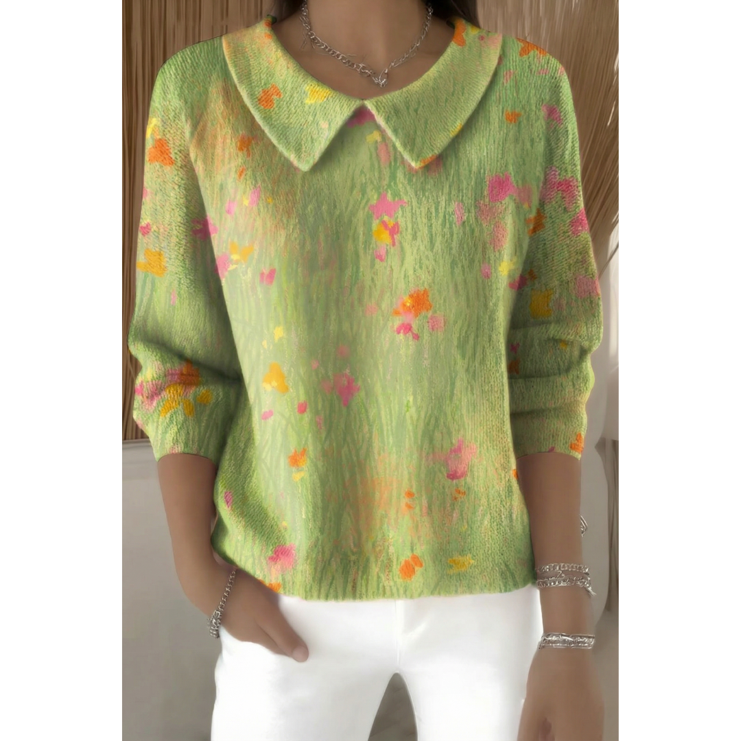 Meliora™ | Elegant Wide-Collar Sweater