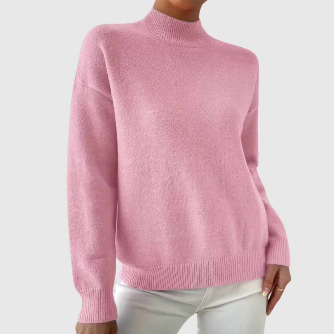 Celianne™ | Elegant Mock Neck Winter Sweater