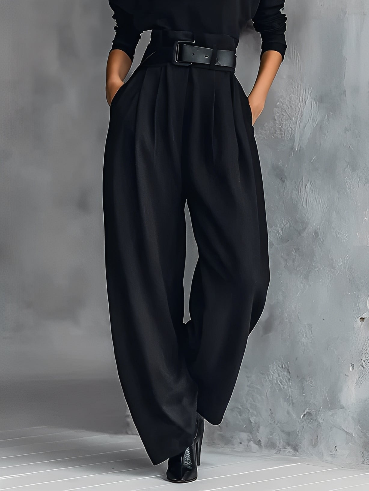 Evelyn | Turtleneck Top & Straight-Leg Pants Set