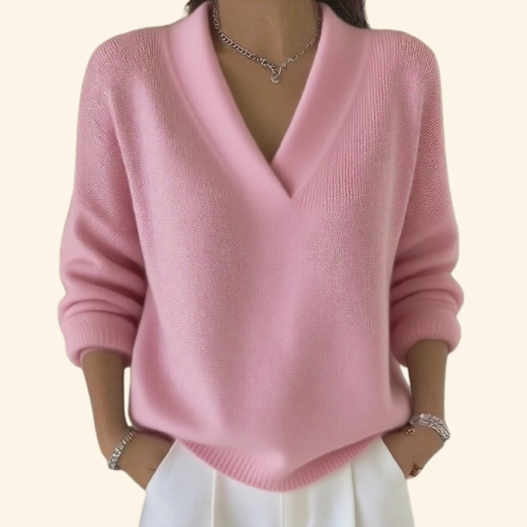 Vivian | Elegant V-Neck Comfort Sweater