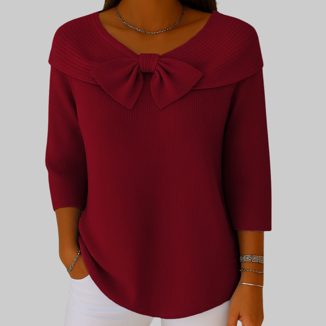 Aurelineâ„¢ | Bow-Collar Sweater