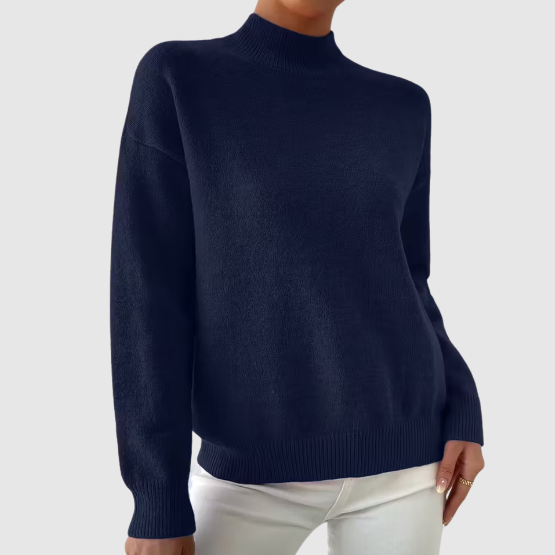 Celianne™ | Elegant Mock Neck Winter Sweater