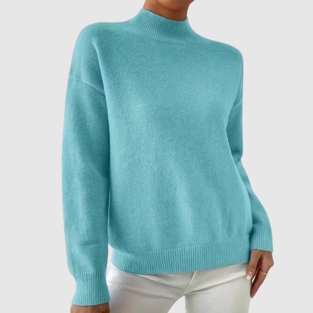 Celianne™ | Elegant Mock Neck Winter Sweater