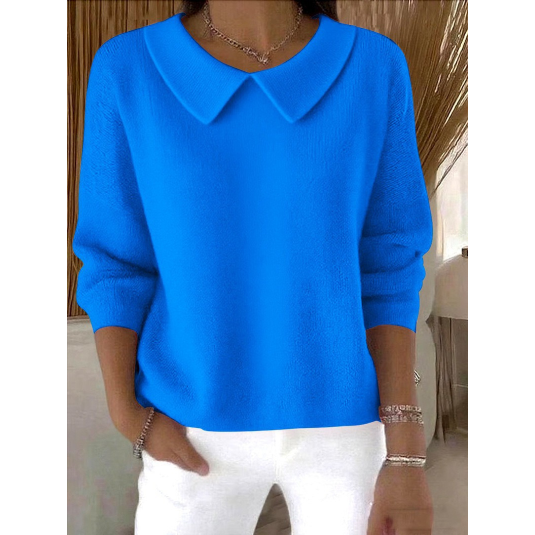 Meliora™ | Elegant Wide-Collar Sweater