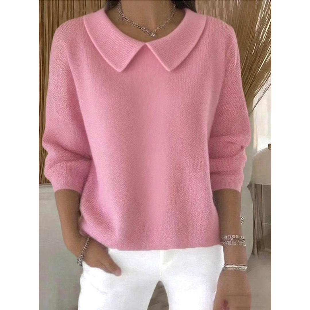 Meliora™ | Elegant Wide-Collar Sweater