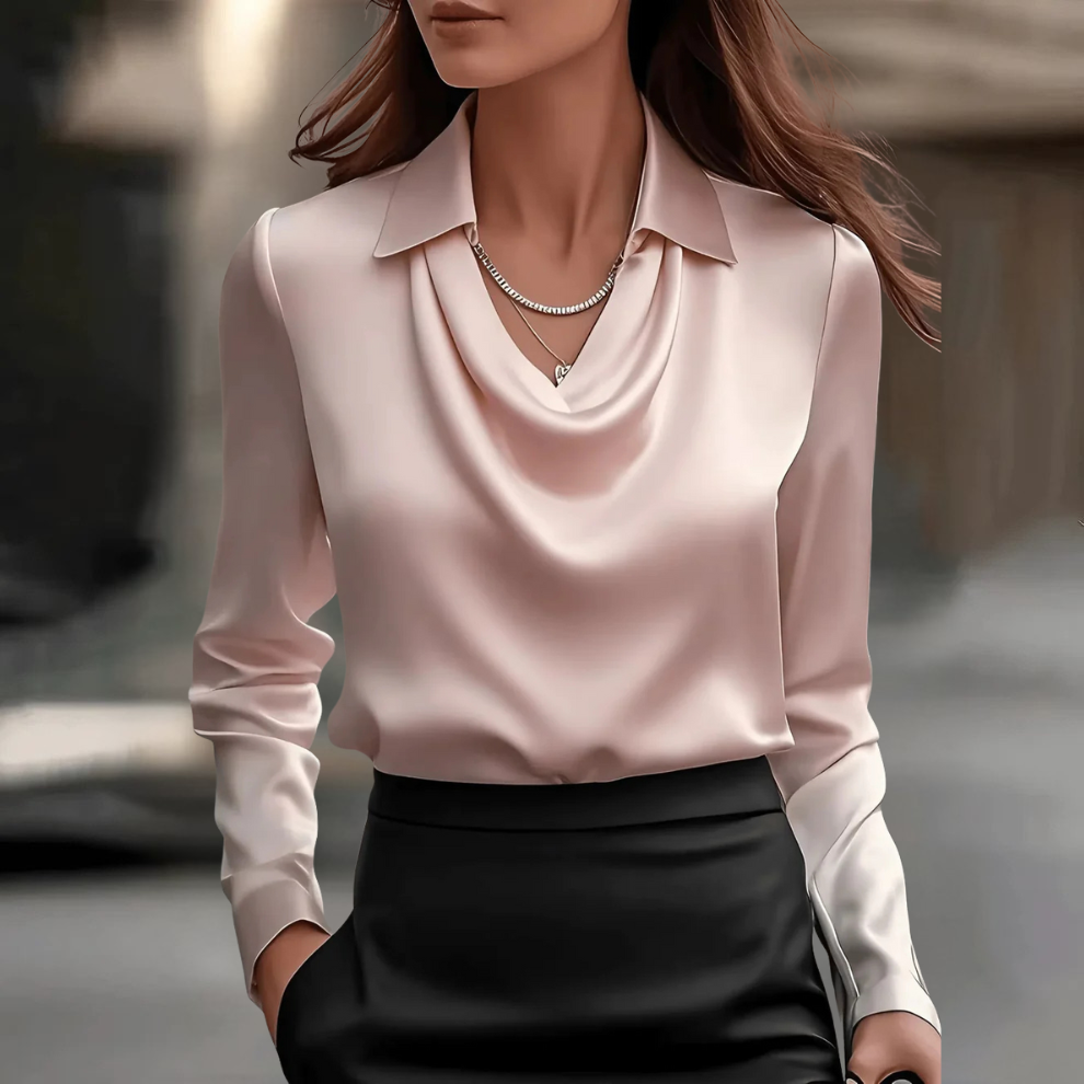 BrookLyn™ | Elegant Satin Blouse