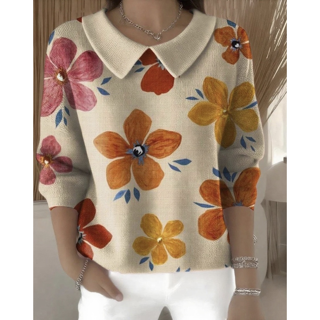 Meliora™ | Elegant Wide-Collar Sweater