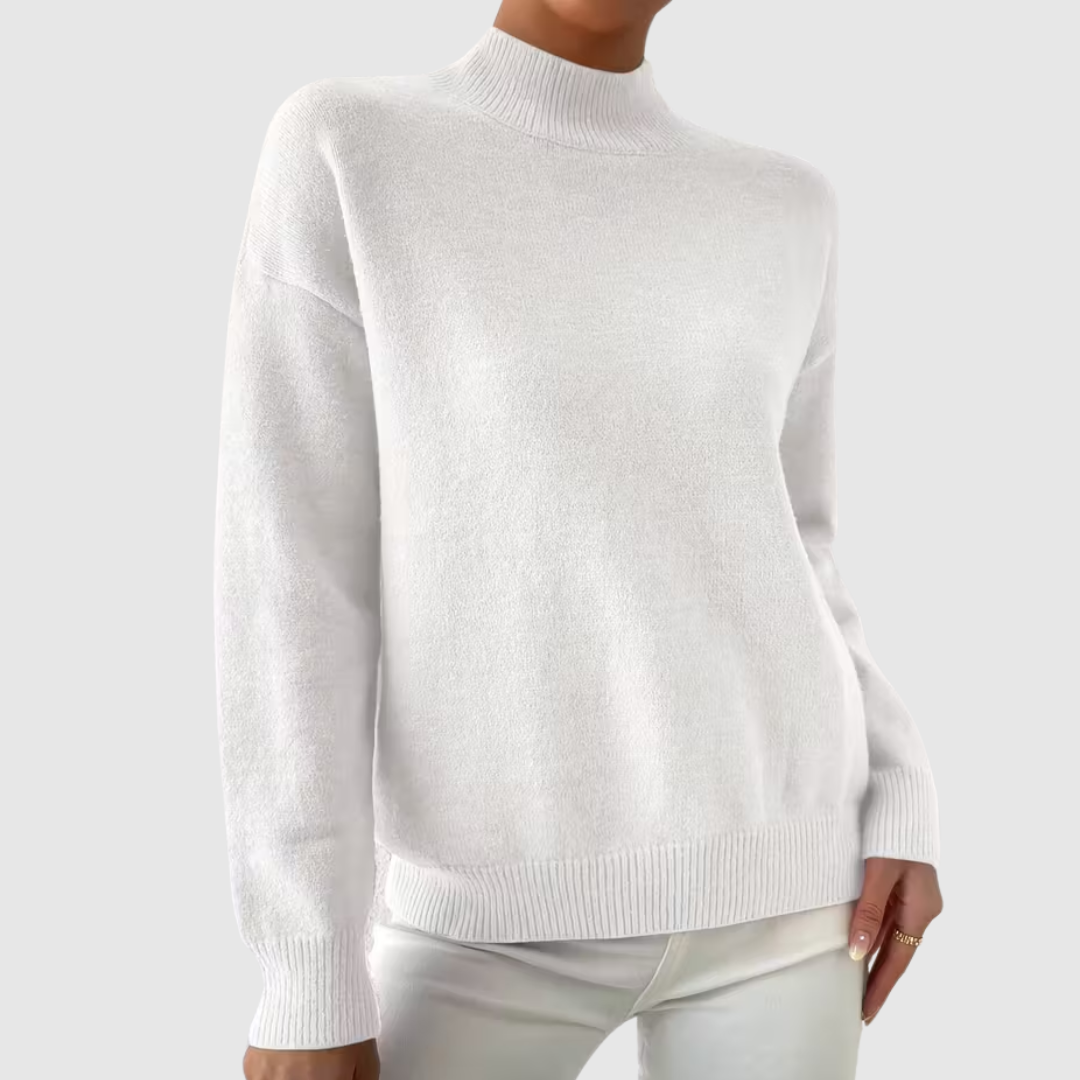 Celianne™ | Elegant Mock Neck Winter Sweater