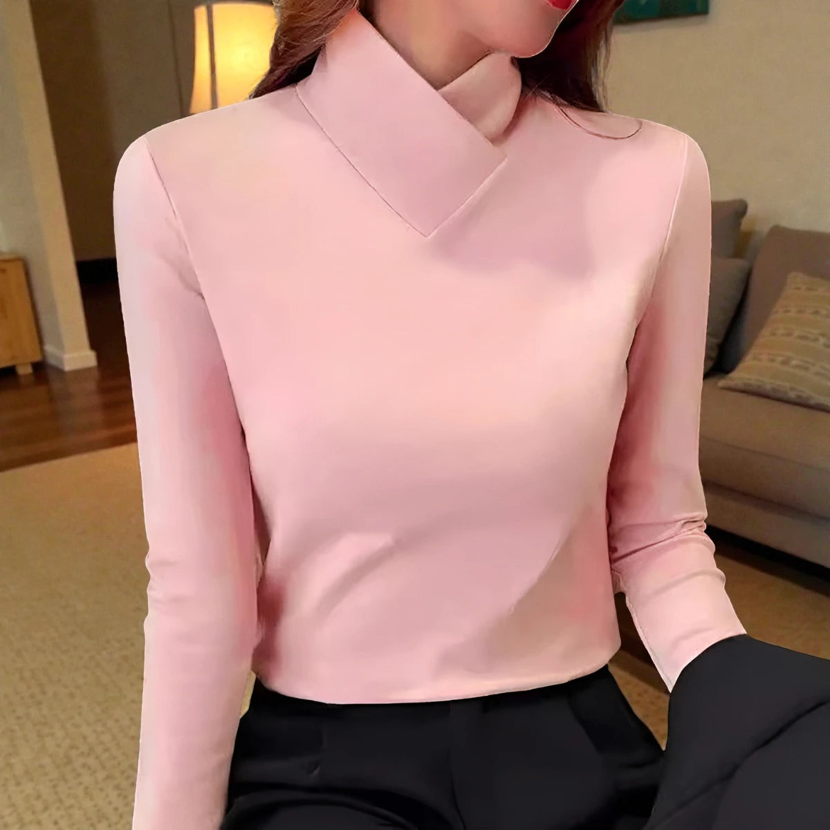 Isabelle | Sculpted Soft-Touch Turtleneck