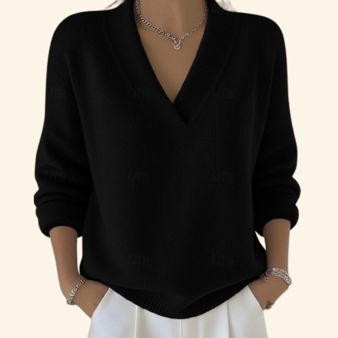 Vivian | Elegant V-Neck Comfort Sweater