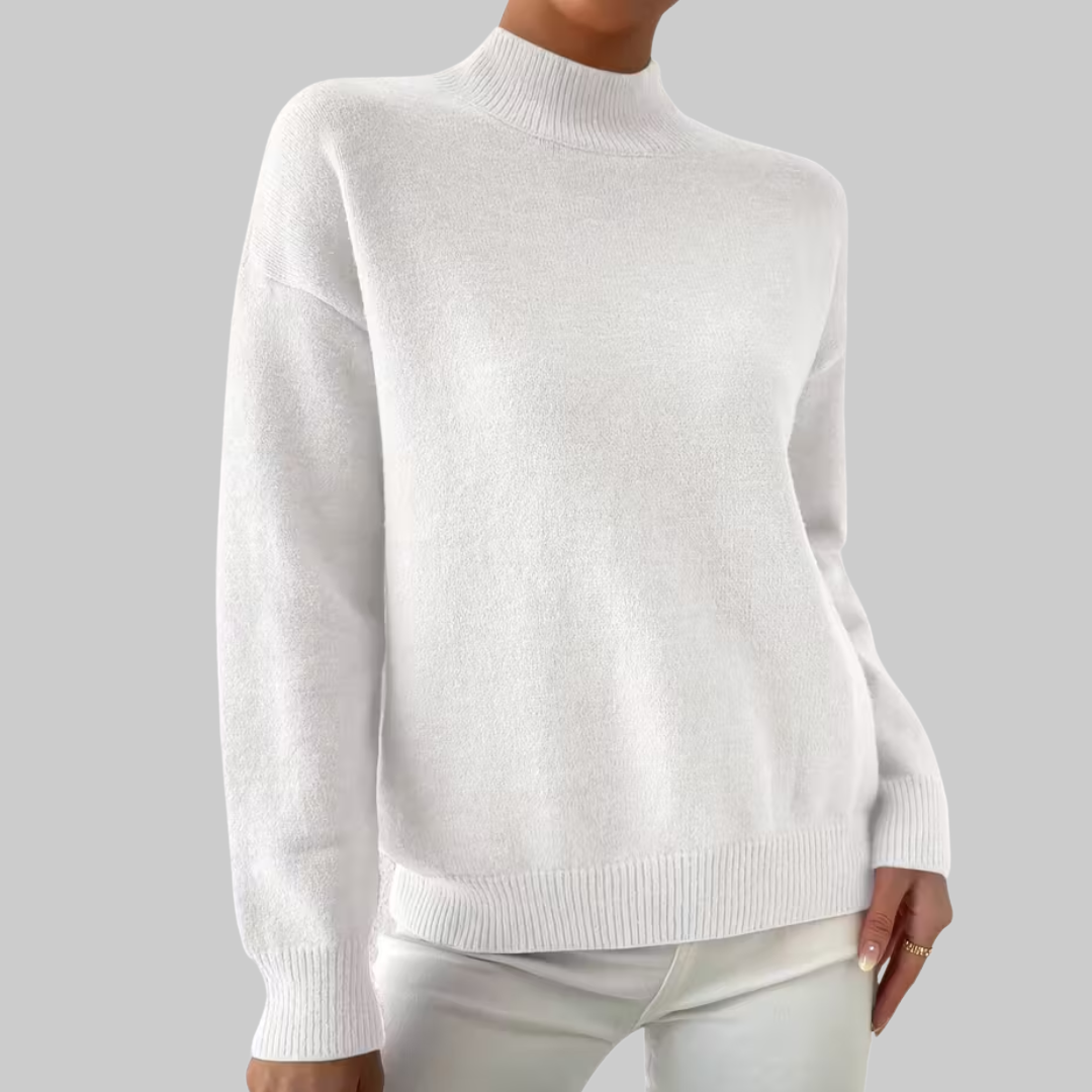 Celianne™ | Elegant Mock Neck Winter Sweater