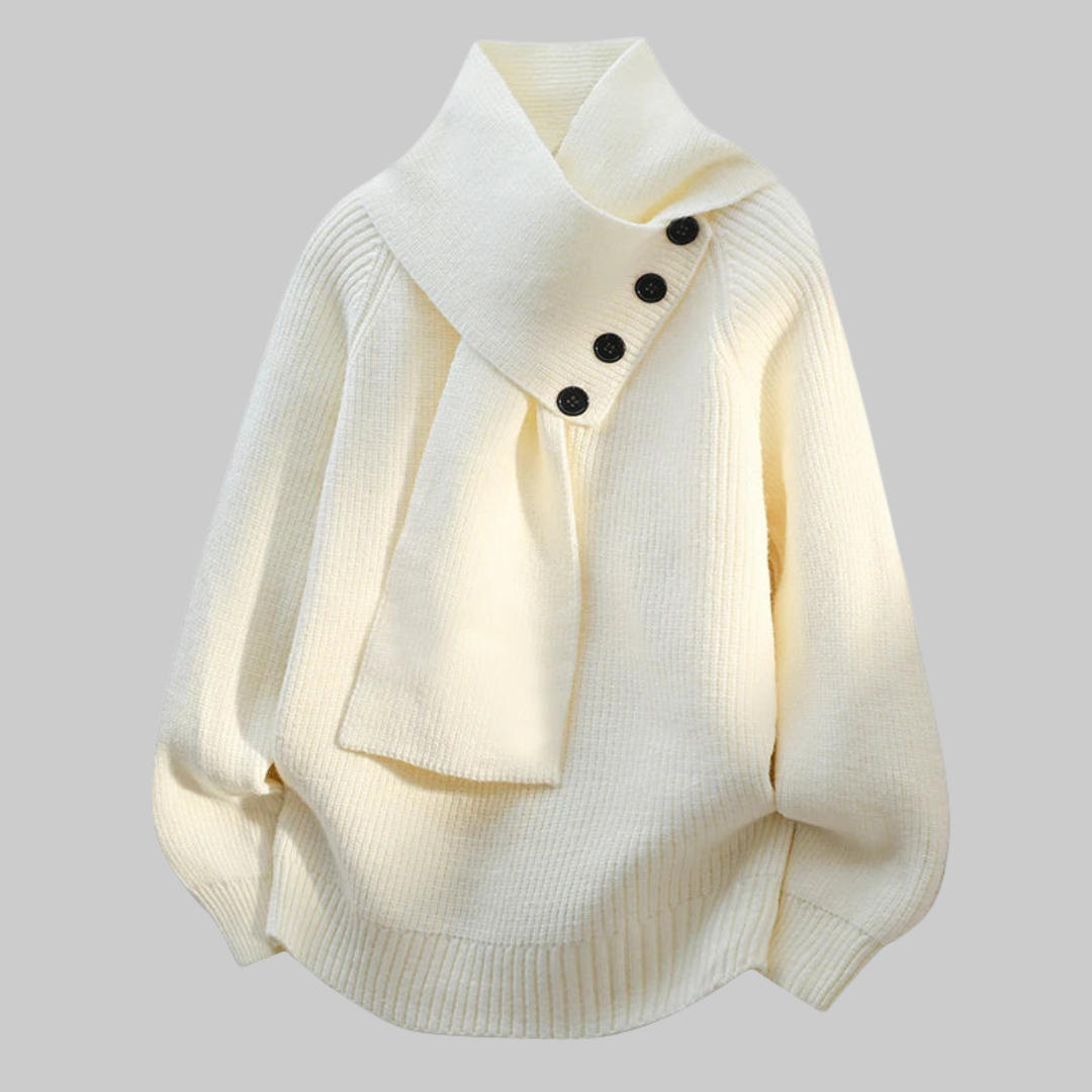 Arielle | Cozy Scarf-Neck Sweater
