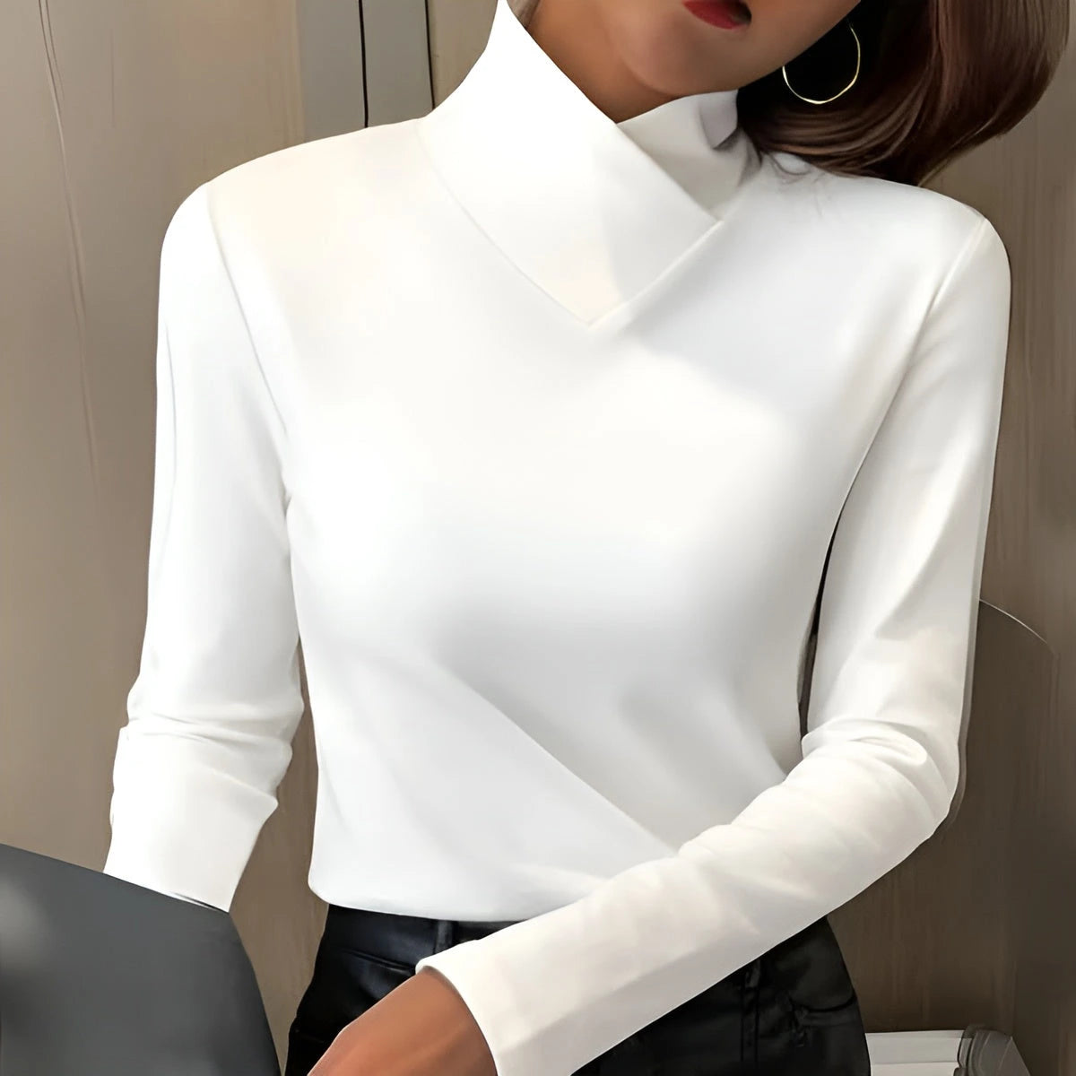 Isabelle | Sculpted Soft-Touch Turtleneck