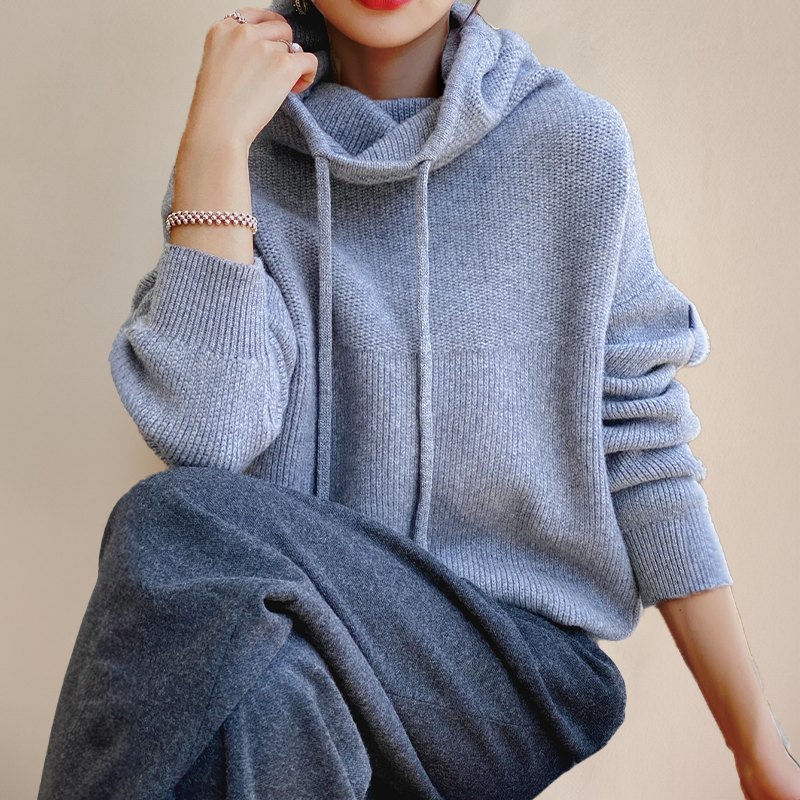 Mila™ | Relaxed Knit Hoodie