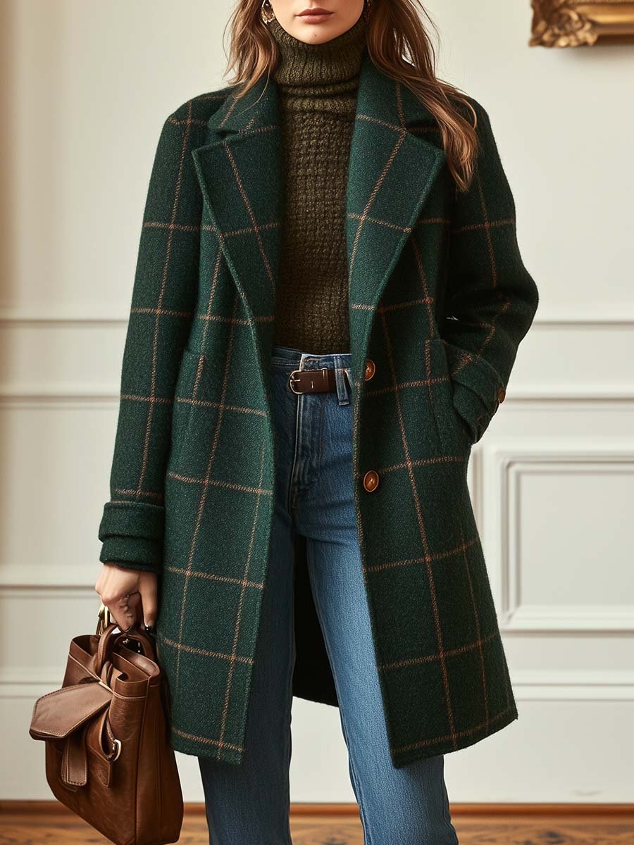 Fiona – Classic Check Coat
